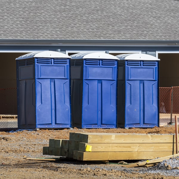 is there a specific order in which to place multiple portable restrooms in Gann Ohio